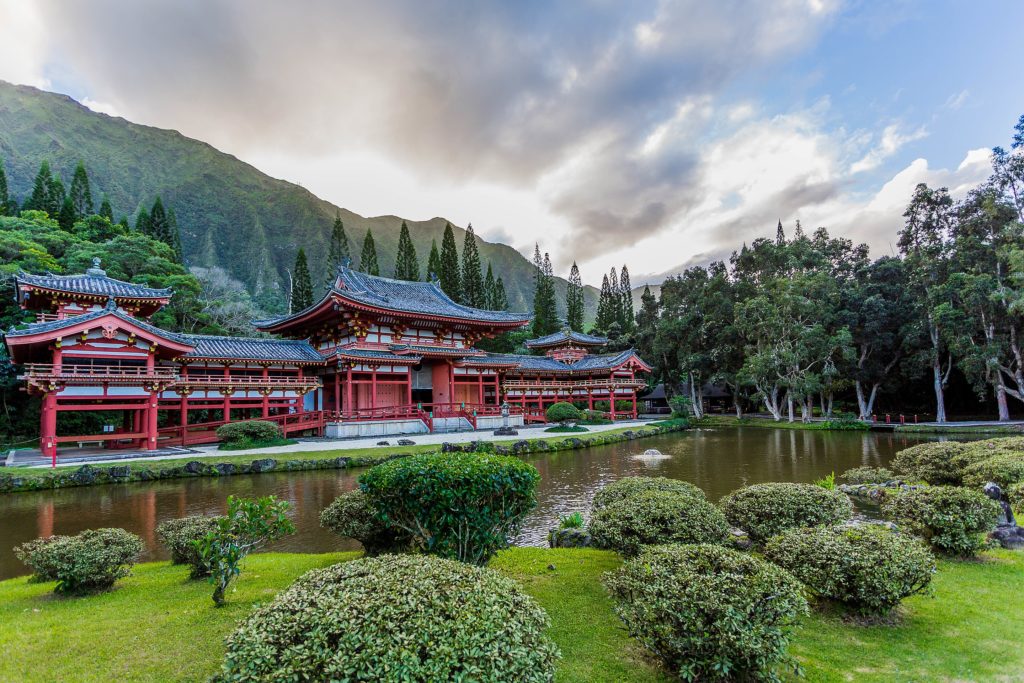 Oahu buddhist temple. 