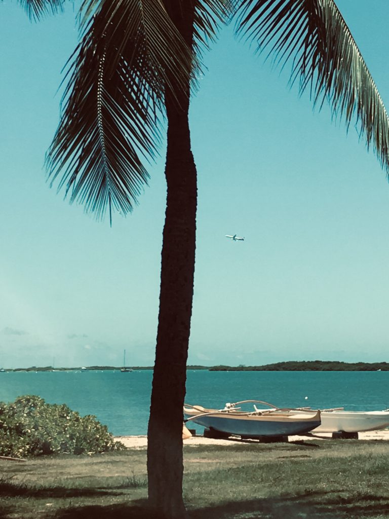Going to the beach in Hawaii